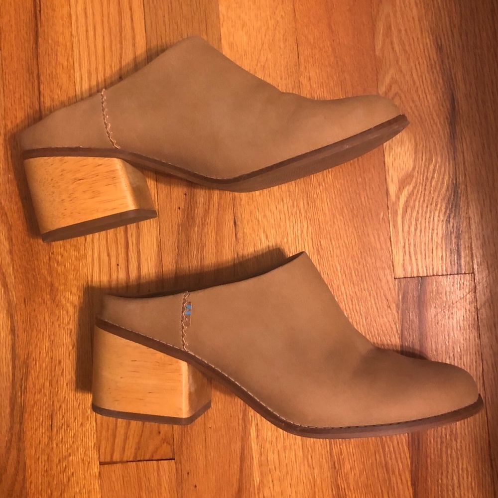 Toms mules worn once
